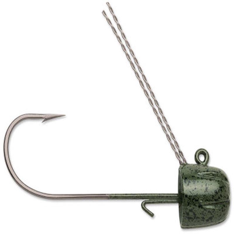 VMC Finesse Weedless Jig - 3/32oz - Green Pumpkin