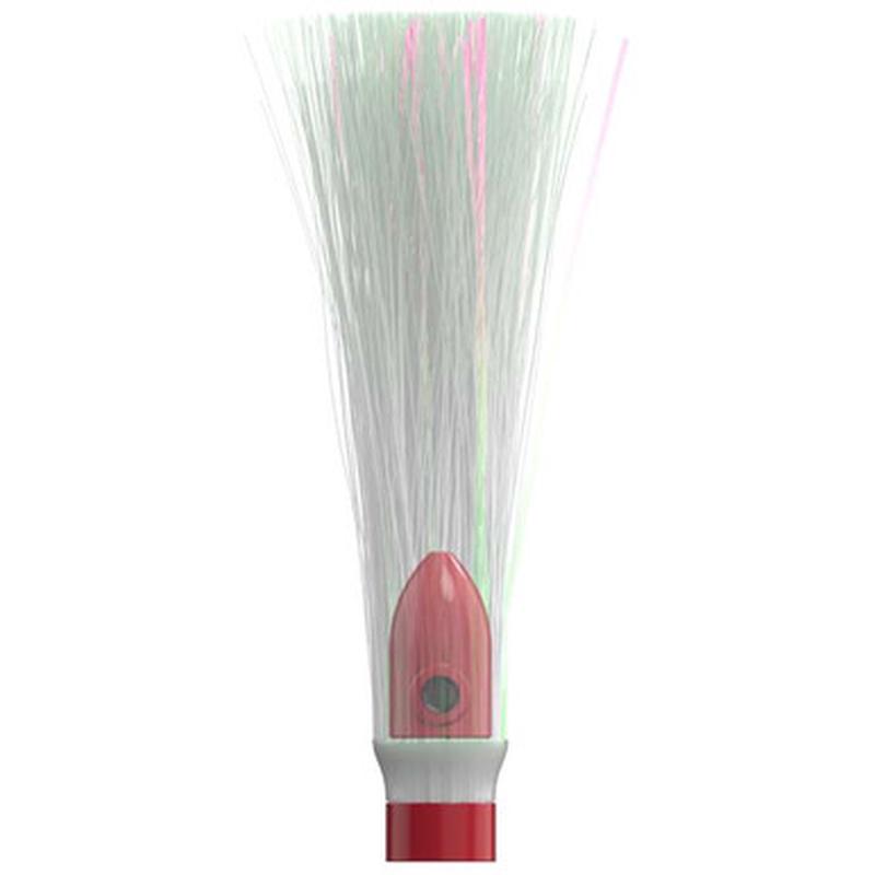 WolfPack Tackle Ahi Trolling Head - 1oz - Buoy Red Head - Crystal Hair