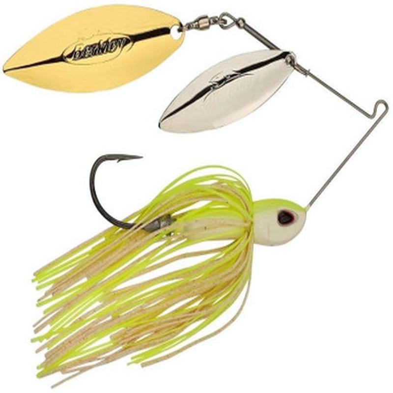 Berkley Power Blade Compact W/W Spinnerbait - 1oz - White Chart SG