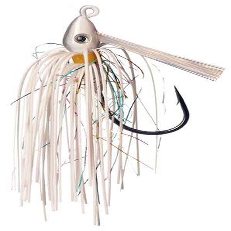 Outkast Tackle Pro Swim Jig - 3/8oz - White/Rainbow