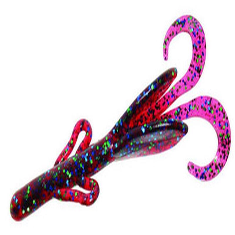 Zoom Baby Brush Hog Bait - 4in - Plum Apple