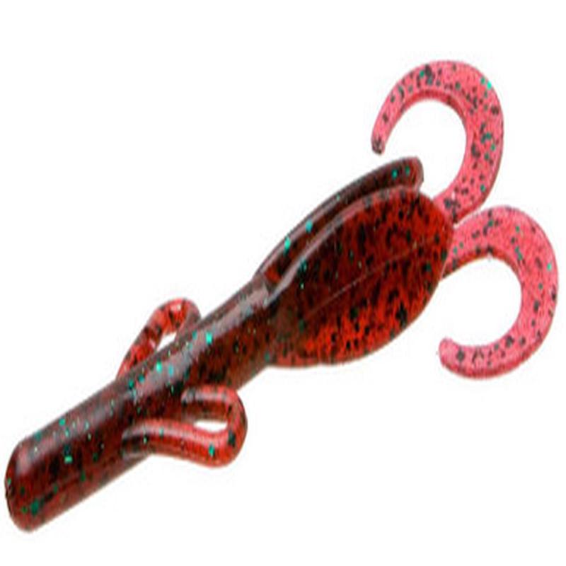 Zoom Baby Brush Hog Bait - 4in - Red Bug