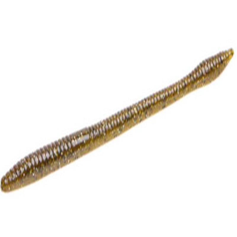 Zoom Trick Worm - 6-1/4in - Green Pumpkin Magic