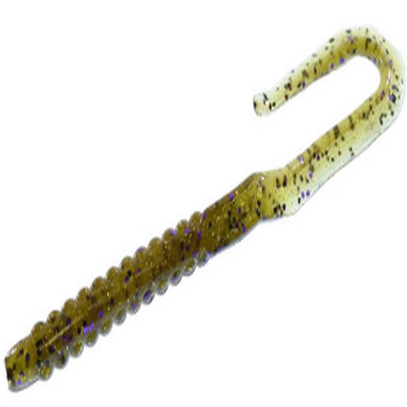Zoom U-Tale Worm - Green Pumpkin Purple Gold