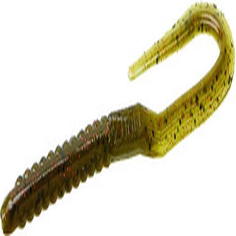 Zoom U-Tale Worm - Green Pumpkin Red