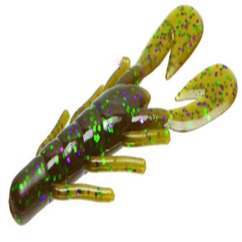 Zoom Ultra Vibe Speed Craw - Green Pumpkin Purple Green - 3-1/2in