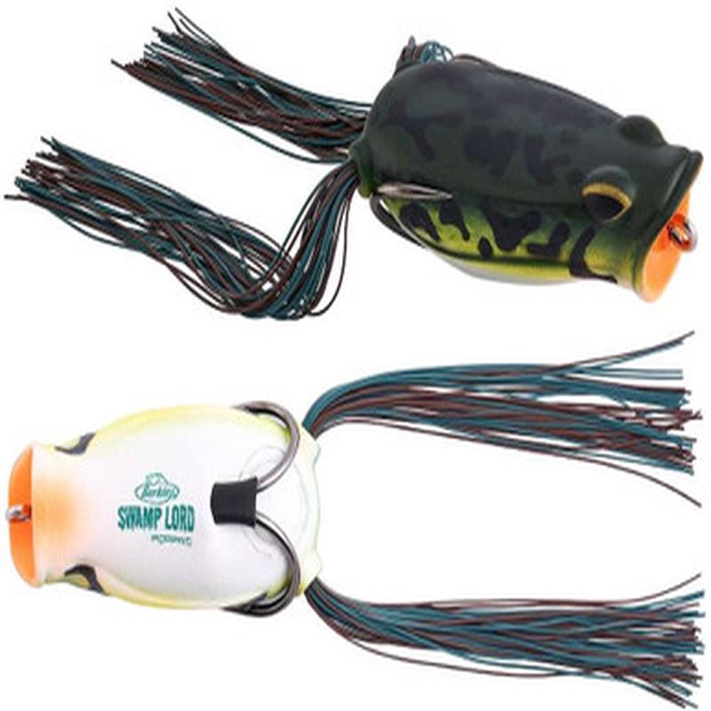 Berkley Swamp Lord Hollow Body Popping Frog - 2.4in - Burnt Bone