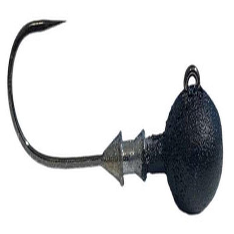 Great Lakes Finesse Stealth Ball Jighead - 3/16oz - 1/0 - Matte Black