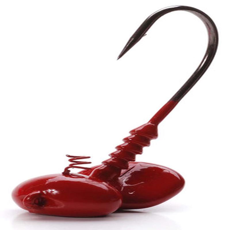 MegaStrike ShakE2 Pro Series Shakey Head Jigs 4pk 1/4oz R Red
