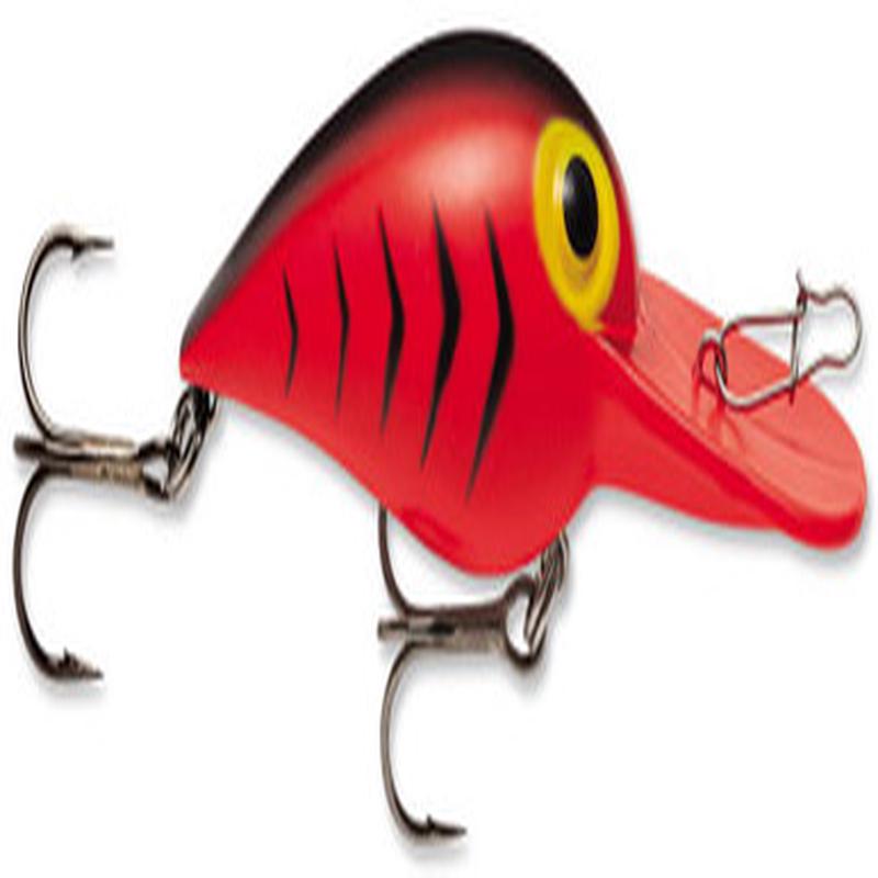 Storm Original Wiggle Wart Crankbait - Fluorescent Red/Black HB