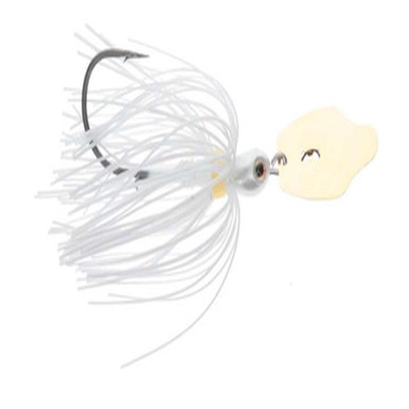 Strike King Thunder Cricket Vibrating Jig - Gold Blade - 3/8oz - Whi