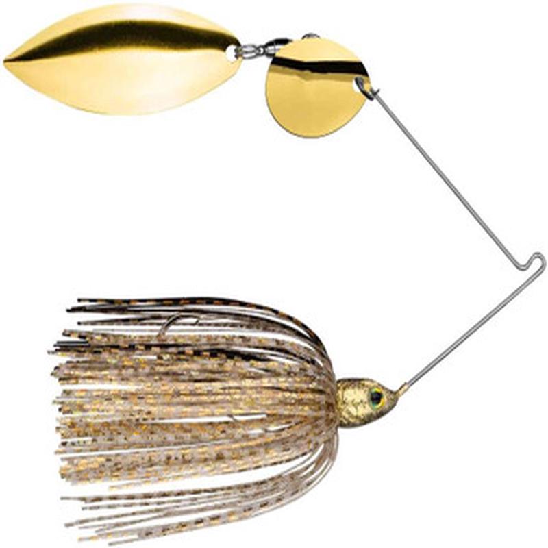 Strike King Tour Grade Colorado/Willow Spinnerbait 3/8oz Gold Shiner