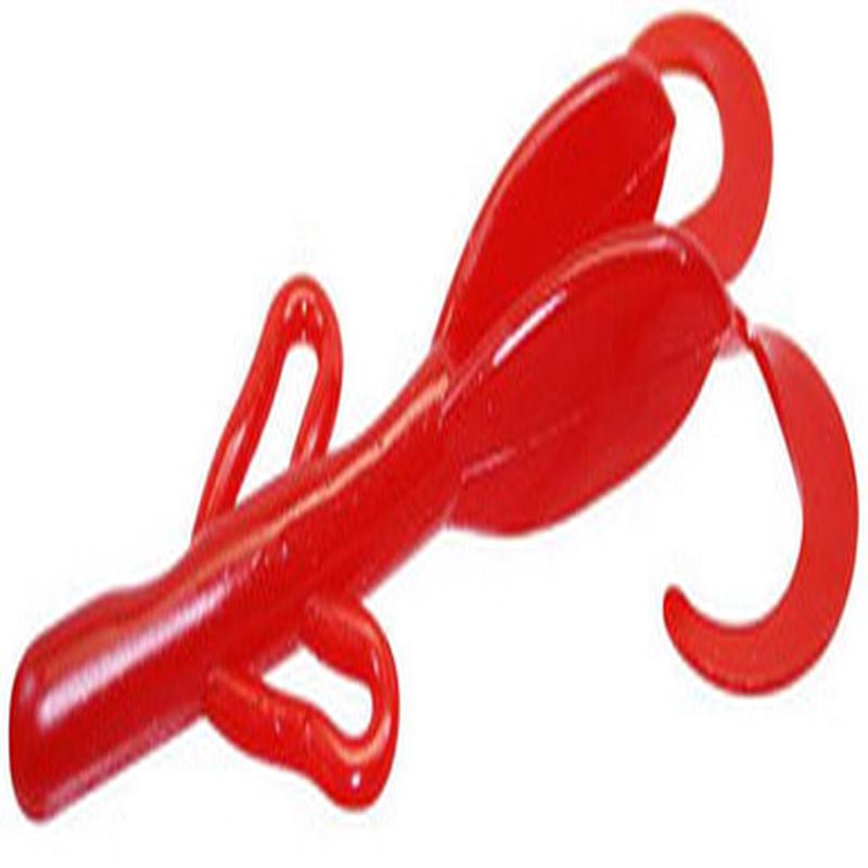 Zoom Baby Brush Hog Bait - 4in - Tomato (No Seed)