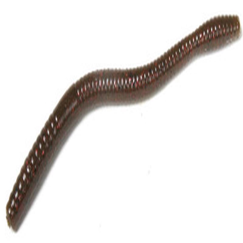 Zoom Magnum Trick Worm - 7in  - Green Pumpkin Red