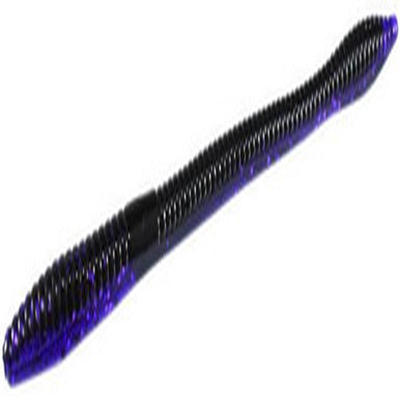 Zoom Trick Worm - 6-1/4in - Black Light