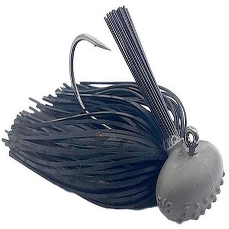 Beast Coast Tungsten Compound Baby Dozer Football Jig - 7/16oz - Stealth Midnight