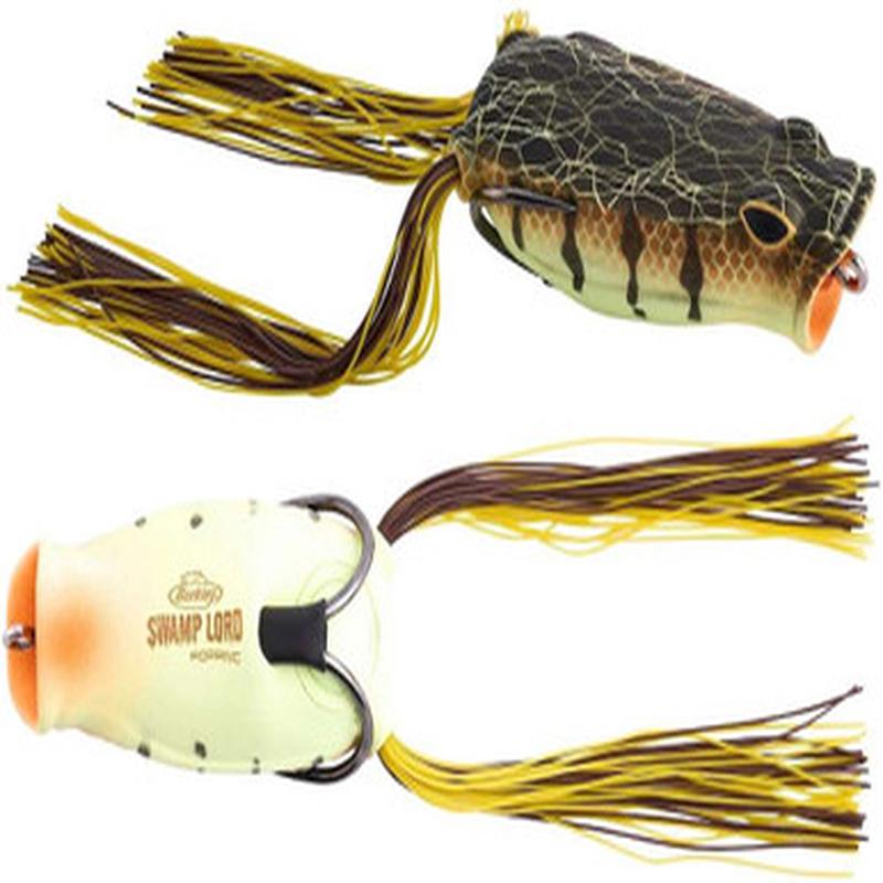 Berkley Swamp Lord Hollow Body Popping Frog - 2.4in - Chartreuse Perch