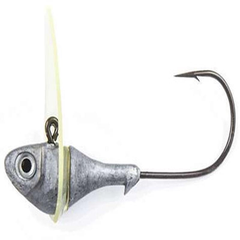 Fish Head Dude Jig Head - 1/4 oz. - Raw Shad