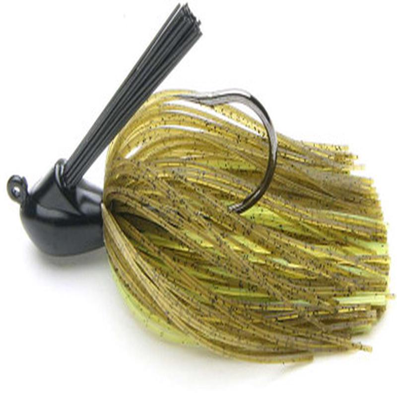 Keitech RJ14 Tungsten Model I Casting Jig 1/4oz 401 Green Pumpkin / Chartreuse
