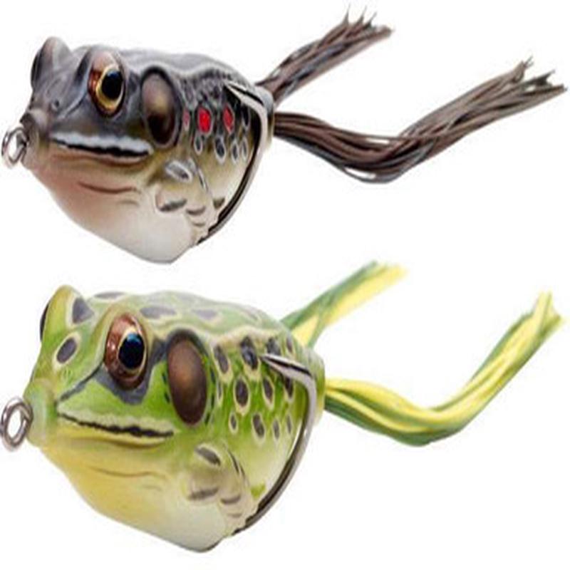 LIVETARGET FGH45T Frog Hollow Body Floating Lure 500 Green/Yellow