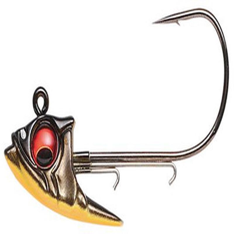 Megabass Body Balance Jig Head - 3/8oz - Deadly Black Shad