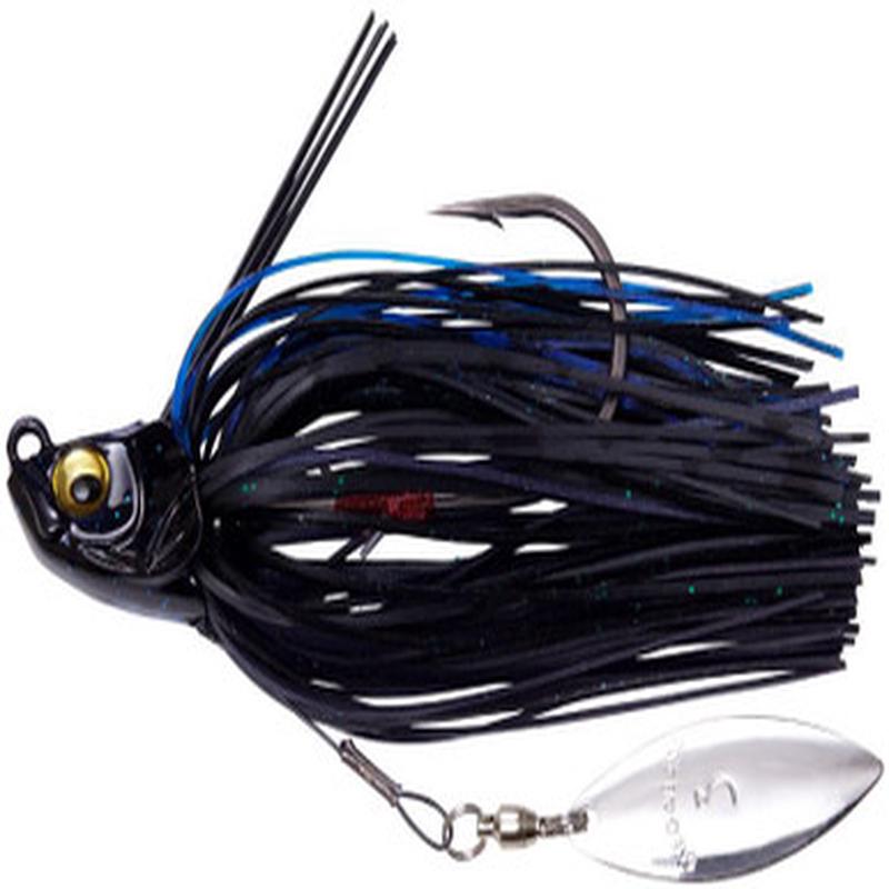 Megabass Uoze Swimmer Swim Jig - 3/8oz - Black Blue