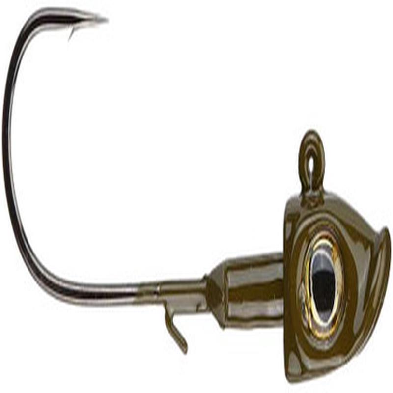 Outkast Tackle Goldeneye Swimbait Jig Head - 1/4oz (1/0) - Green Pumpkin