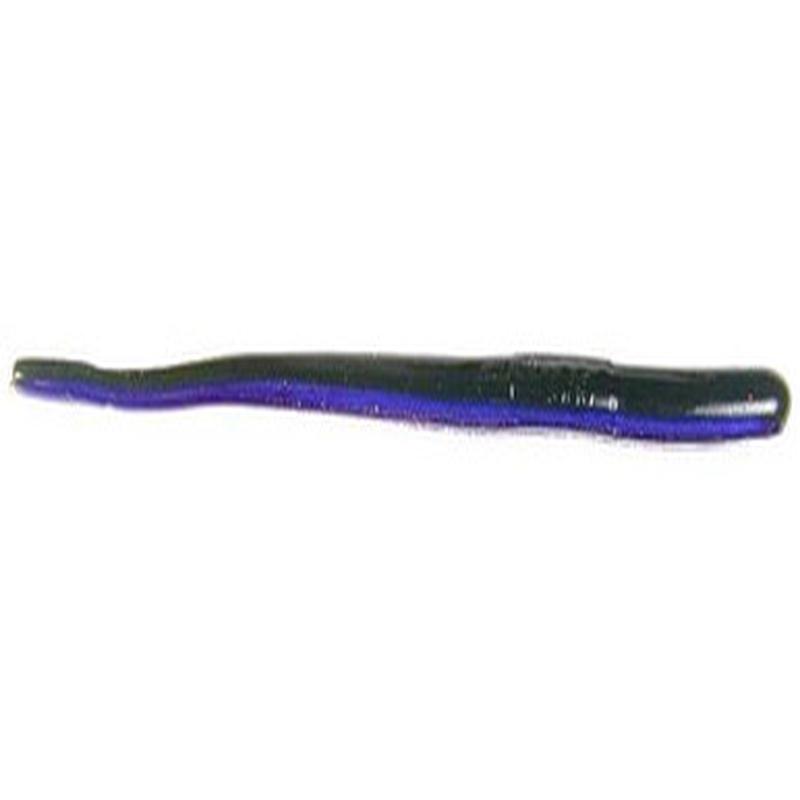Roboworm ST-F6BF Straight Tail Worm - 4.5 in. - Green Pumpkin Purple