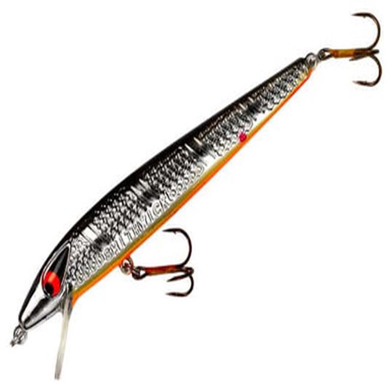 Smithwick ASDRE12 Suspending Super Rogue Jr. 4 1/8in 31OB Chrome/Black Back/Orange Belly