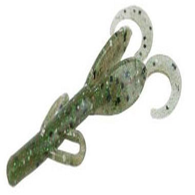 Zoom Baby Brush Hog Bait - 4in - Cucumber Seed