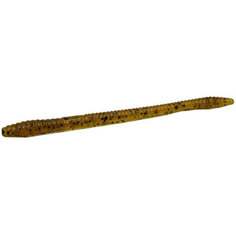 Zoom Finesse Worm Bait 4-1/2in Amber Black