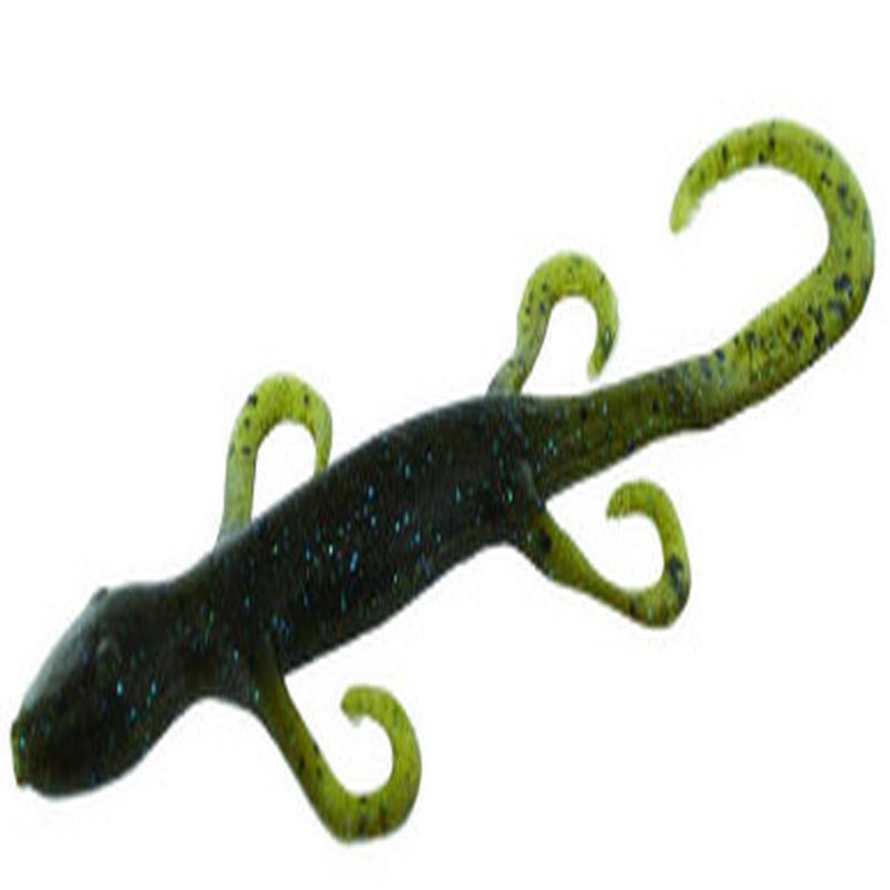 Zoom Lizard Bait - 6in - Green Pumpkin Blue