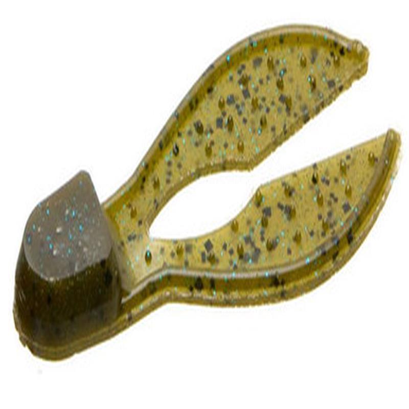 Zoom Super Chunk Bait 3-1/2in Green Pumpkin Blue