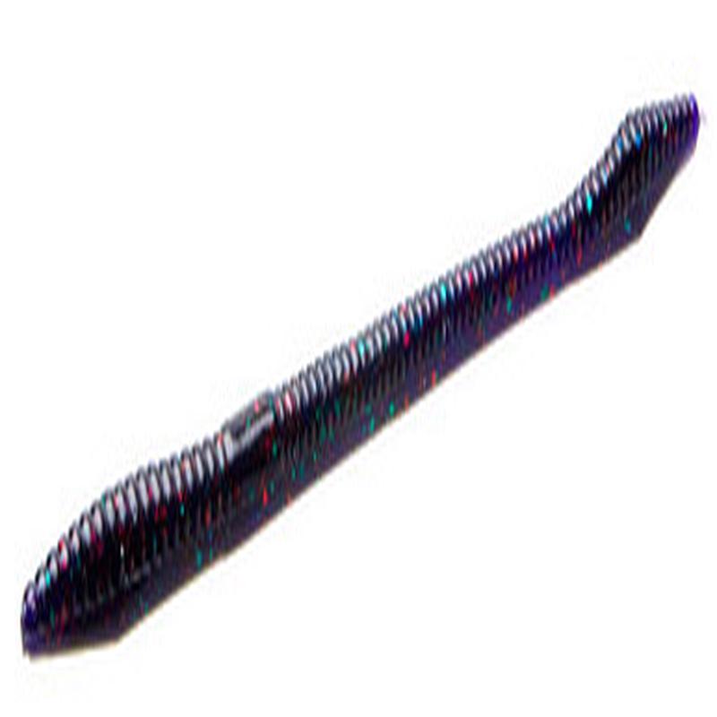Zoom Trick Worm - 6-1/4in - Junebug Red