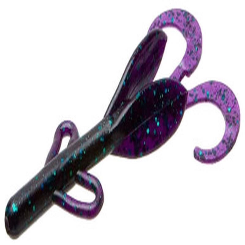 Zoom Baby Brush Hog Bait 4in Junebug