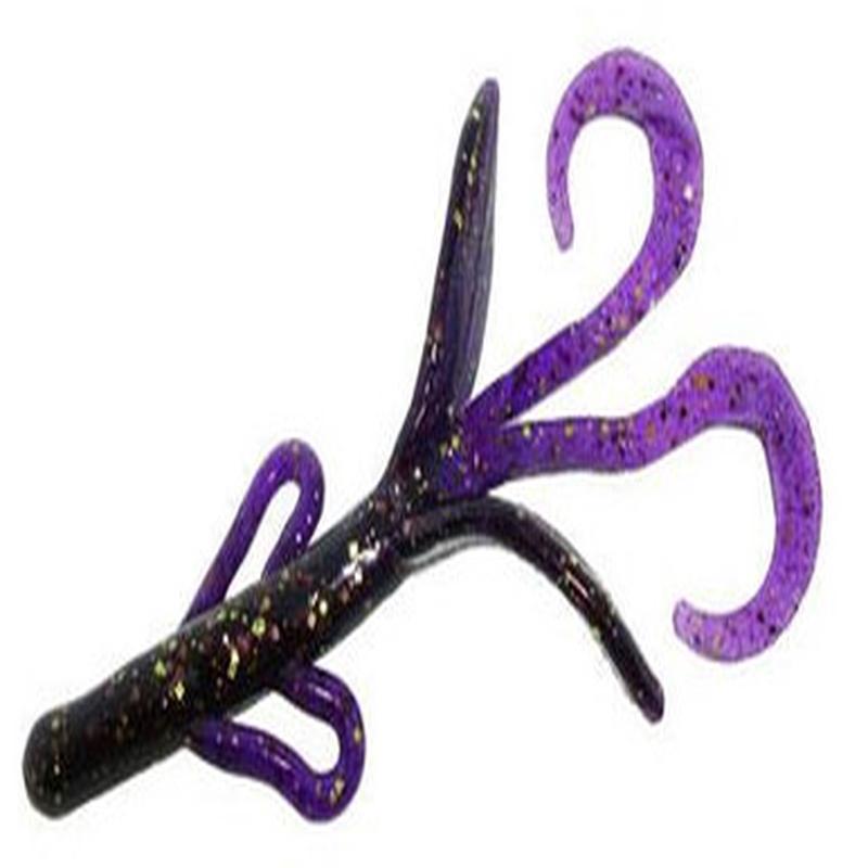 Zoom Baby Brush Hog Bait - 4in - Muscadine