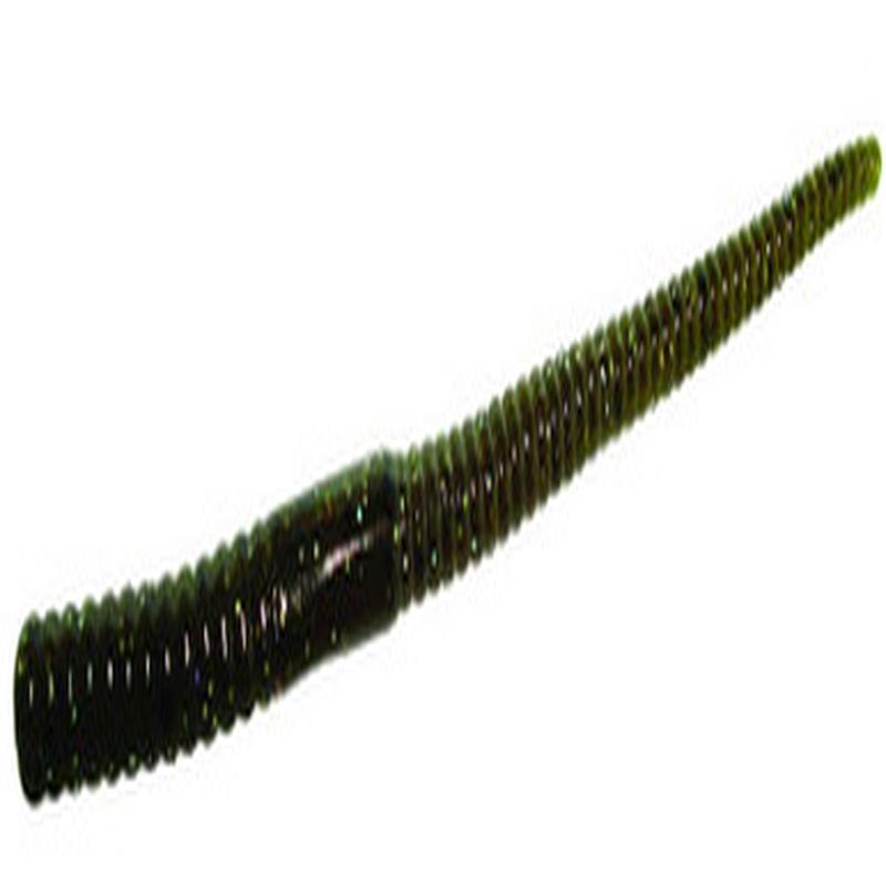 Zoom Shakey Head Worm - 5in - Green Pumpkin Magic