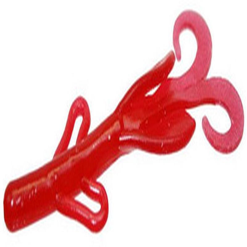 Zoom Baby Brush Hog Bait - 4in - Strawberry