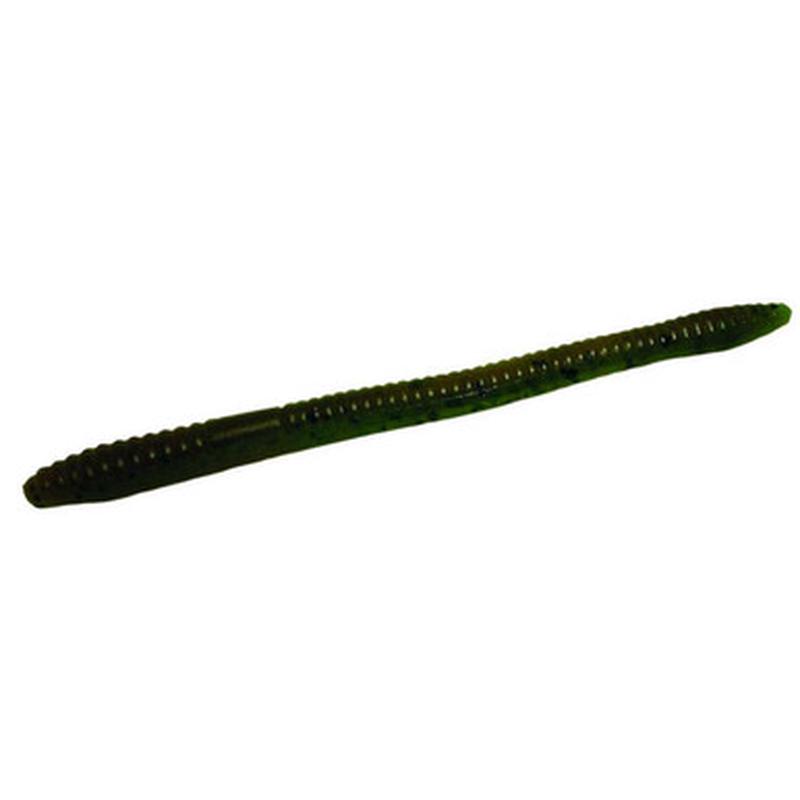 Zoom Finesse Worm Bait 4-1/2in Green Pumpkin/Watermelon