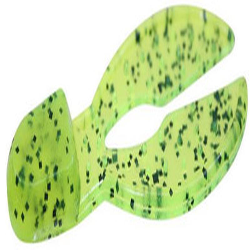 Zoom Super Chunk Jr. Bait 2in Chartreuse Pepper