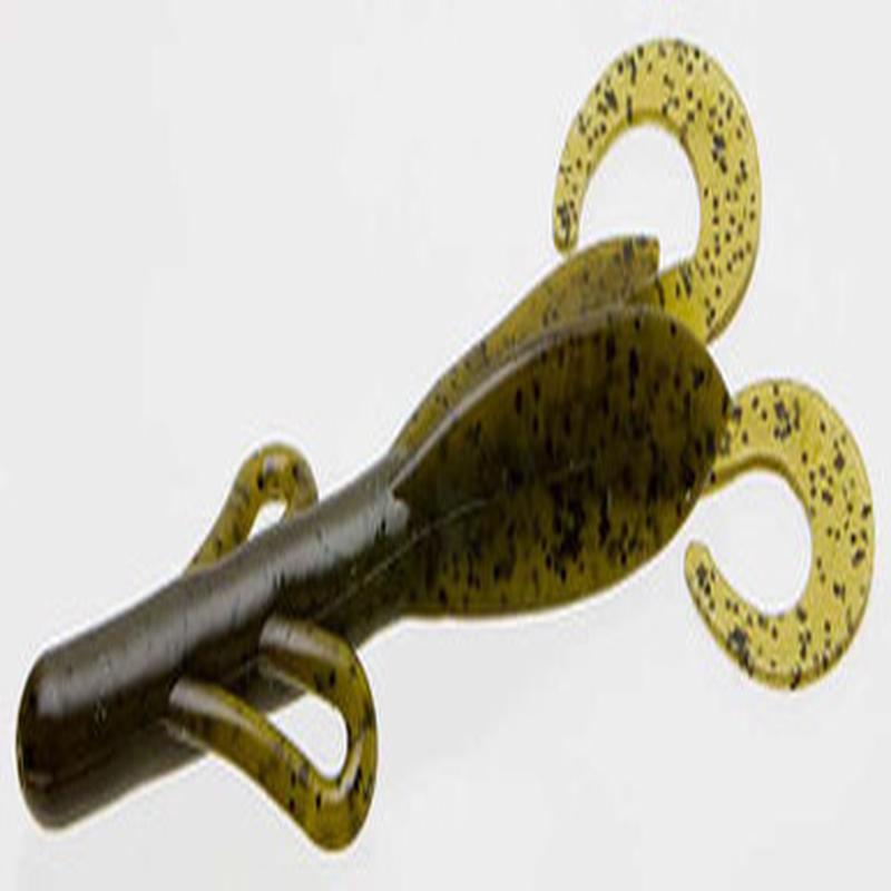 Zoom Brush Hog Bait 6in Green Pumpkin