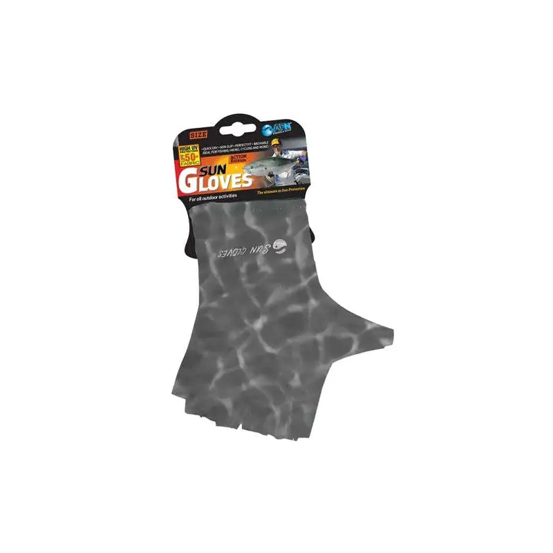 AFN Sun Gloves Water Grey