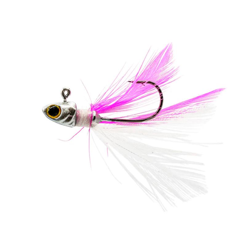 6th Sense Pluck Hair Jig (Gum Minnow) 1/16oz 3pk