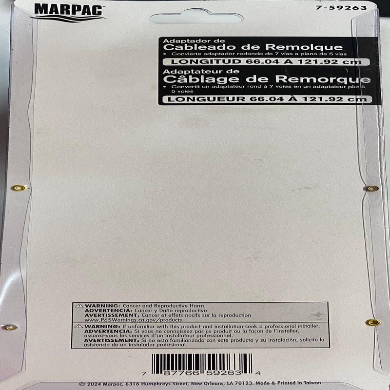 MARPAC Trailer Wiring Adapter
