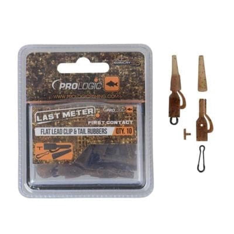 Prologic LM Mimicry Flat Leadclip w/ Tailrubber & Speed Link 10pcs