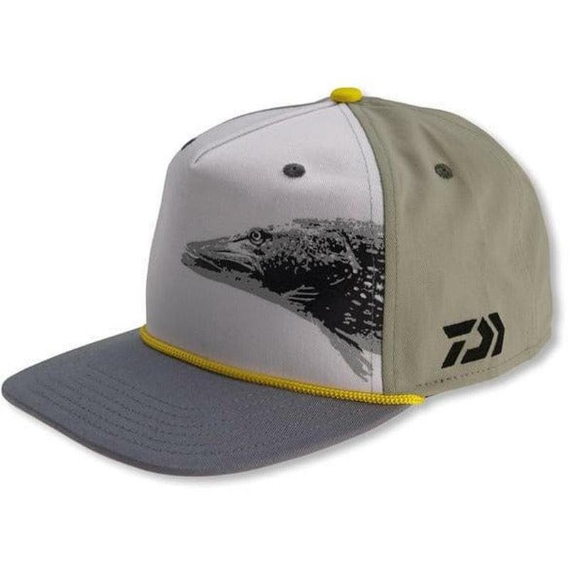 DAIWA D-Vec Cap White Grey pike print