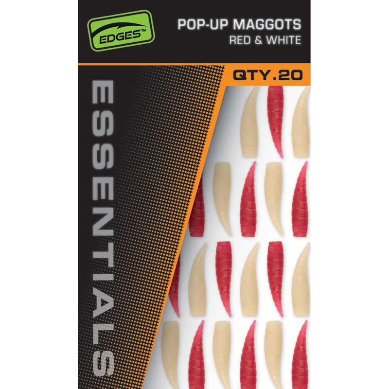Fox Pop Up Maggots x20 (10 Red, 10 White)