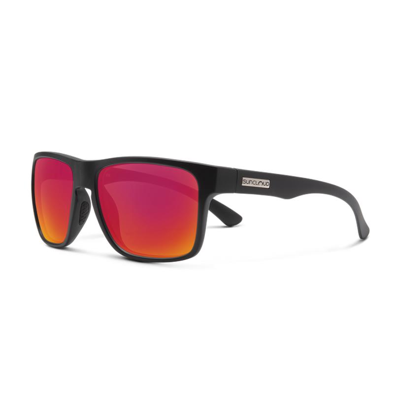 Suncloud Rambler - Matte Black/Polarized Red Mirror
