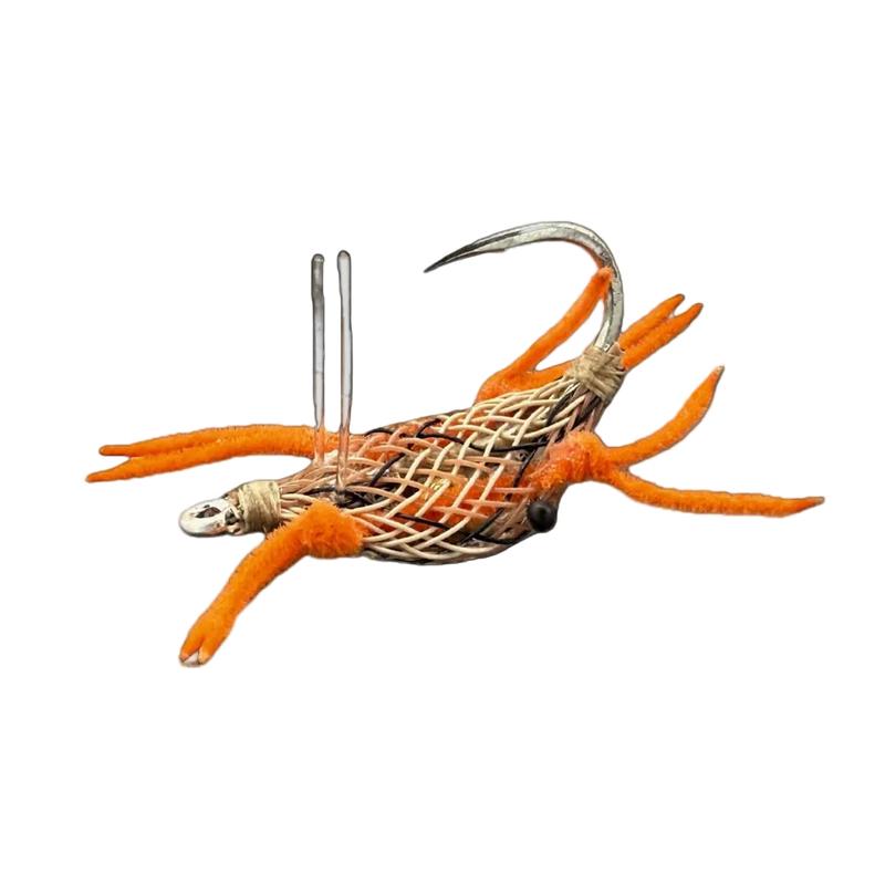 Flymen Alphlexo Crab - Mottled Tan - Orange Legs
