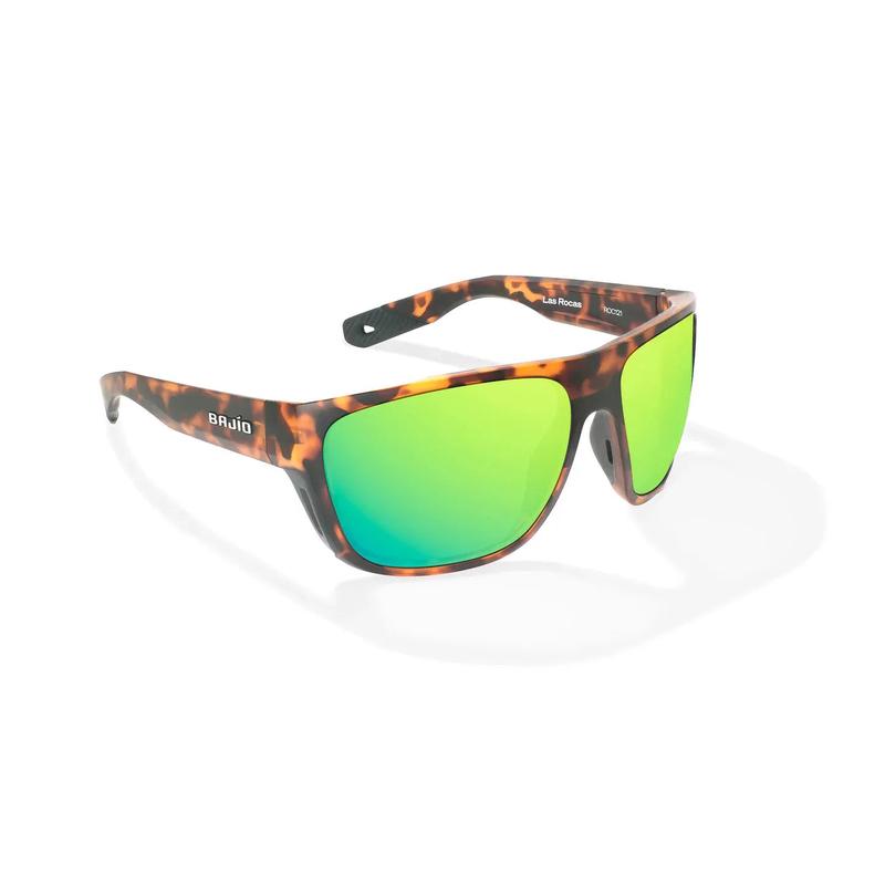 Bajio LAS ROCAS - Brown Tort Matte/Green Mirror - Glass